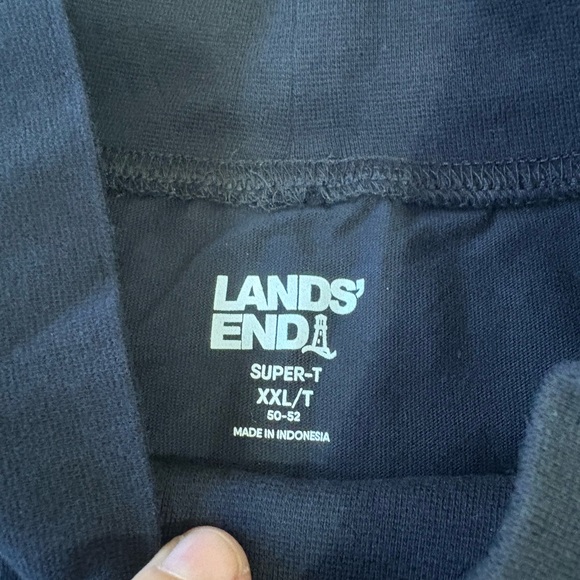 Lands End Men's Supima Cotton Mock Turtleneck - Picture 2 of 2